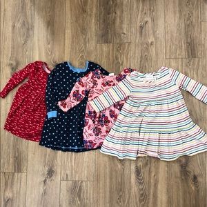 Hanna Andersson dresses, 4 long sleeve